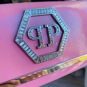 Pink Philipp Plein clutch